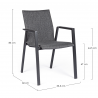 chaise jardin tissu