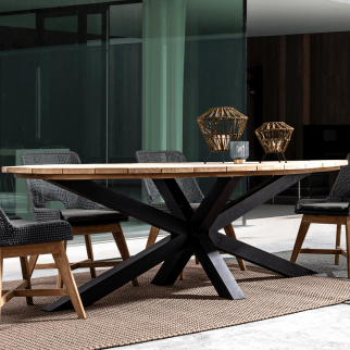 Table ovale en teck