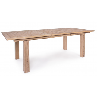 Table de jardin extensible bois