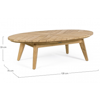 table basse plateau teck