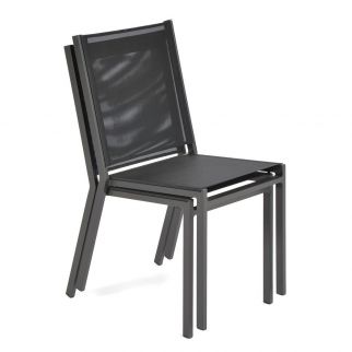 Chaise de jardin empilable aluminium