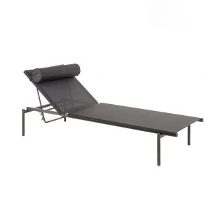 Chaise longue aluminium NAXOS 200 X 83 X 32 cm – avec coussin