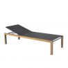 Bain de soleil haut, chaise longue large, transat piscine haut