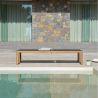 Bain de soleil haut, chaise longue large, transat piscine haut