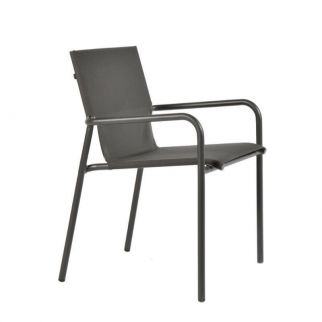 Fauteuil aluminium TILOS – assise textilène 52.4 X 60 X 84 cm