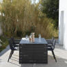 table de jardin aluminium extensible