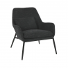 fauteuil hailey pomax gris anthracite