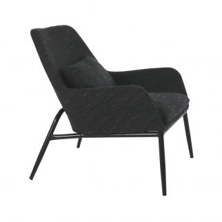 fauteuil hailey gris anthracite
