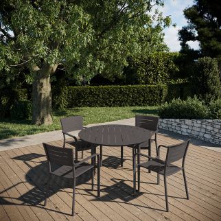 Table ronde INARI - aluminium -...