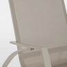 rocking chair aluminium jardin taupe