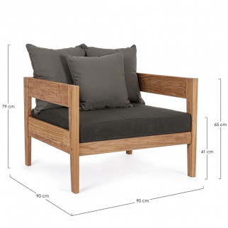 fauteuil de jardin teck
