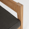 canapé de jardin en bois teck